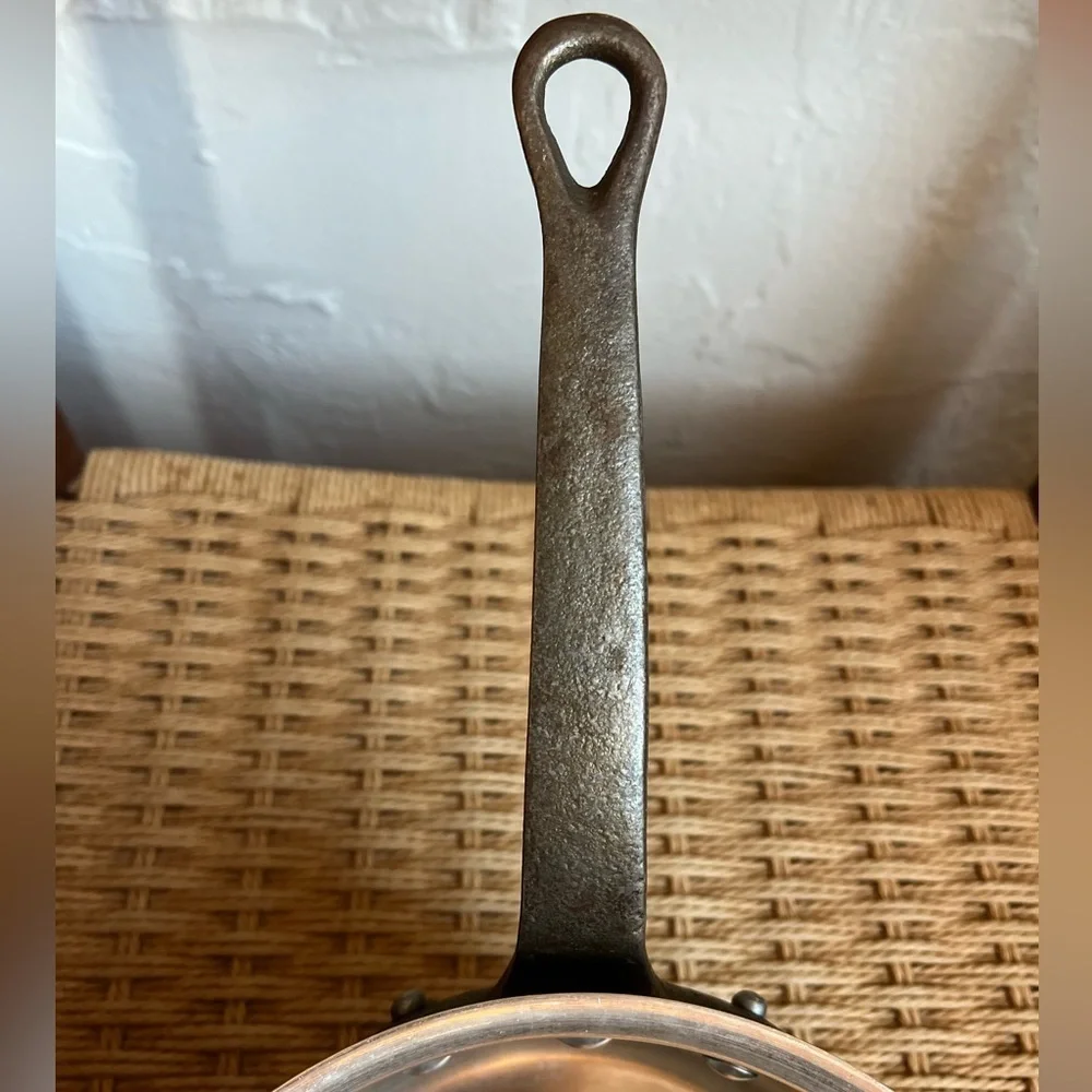 Vintage French Aluminum Saucepan Made in France | Iron Handle | Bistro Cookware